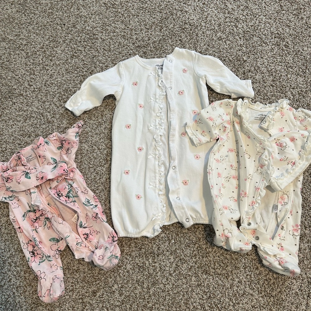 Little Me - Floral baby bundle